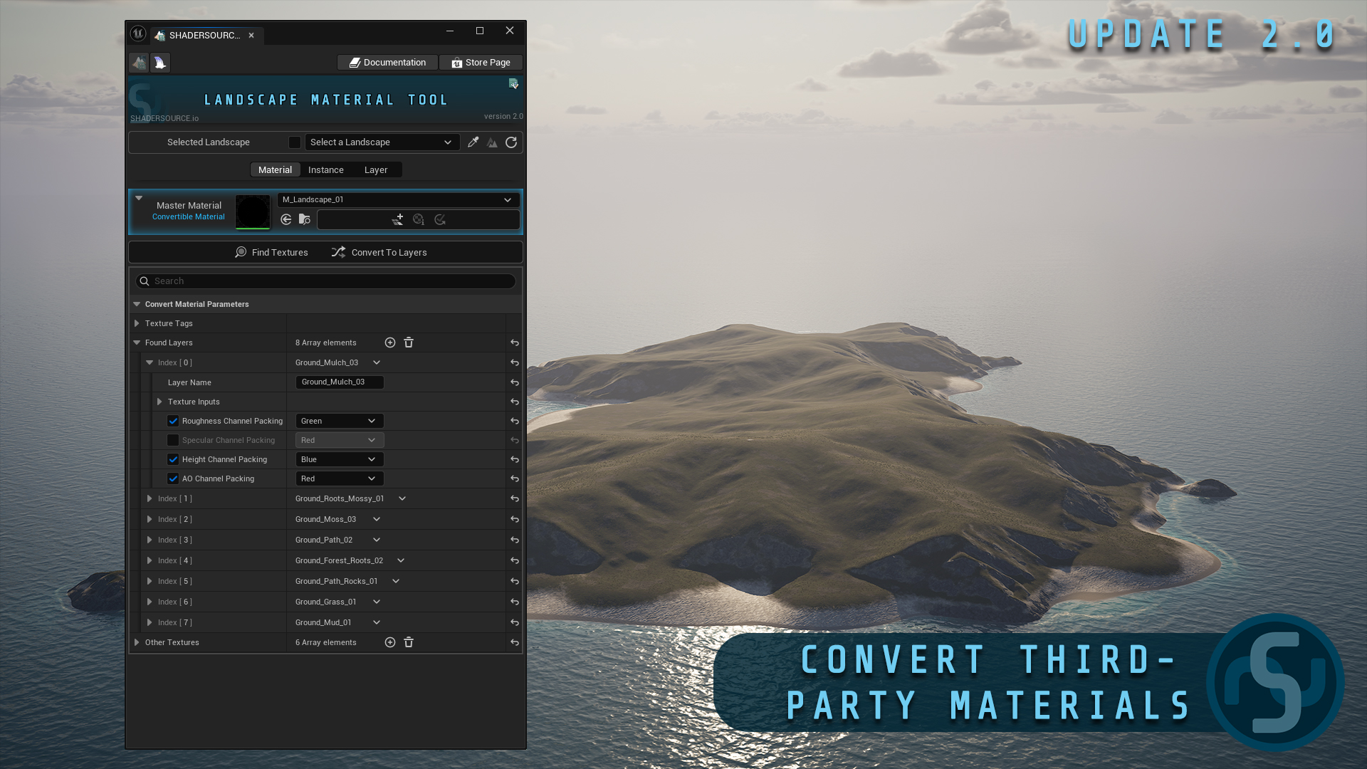 SHADERSOURCE: Landscape Material Tool – Aythan Maconachie